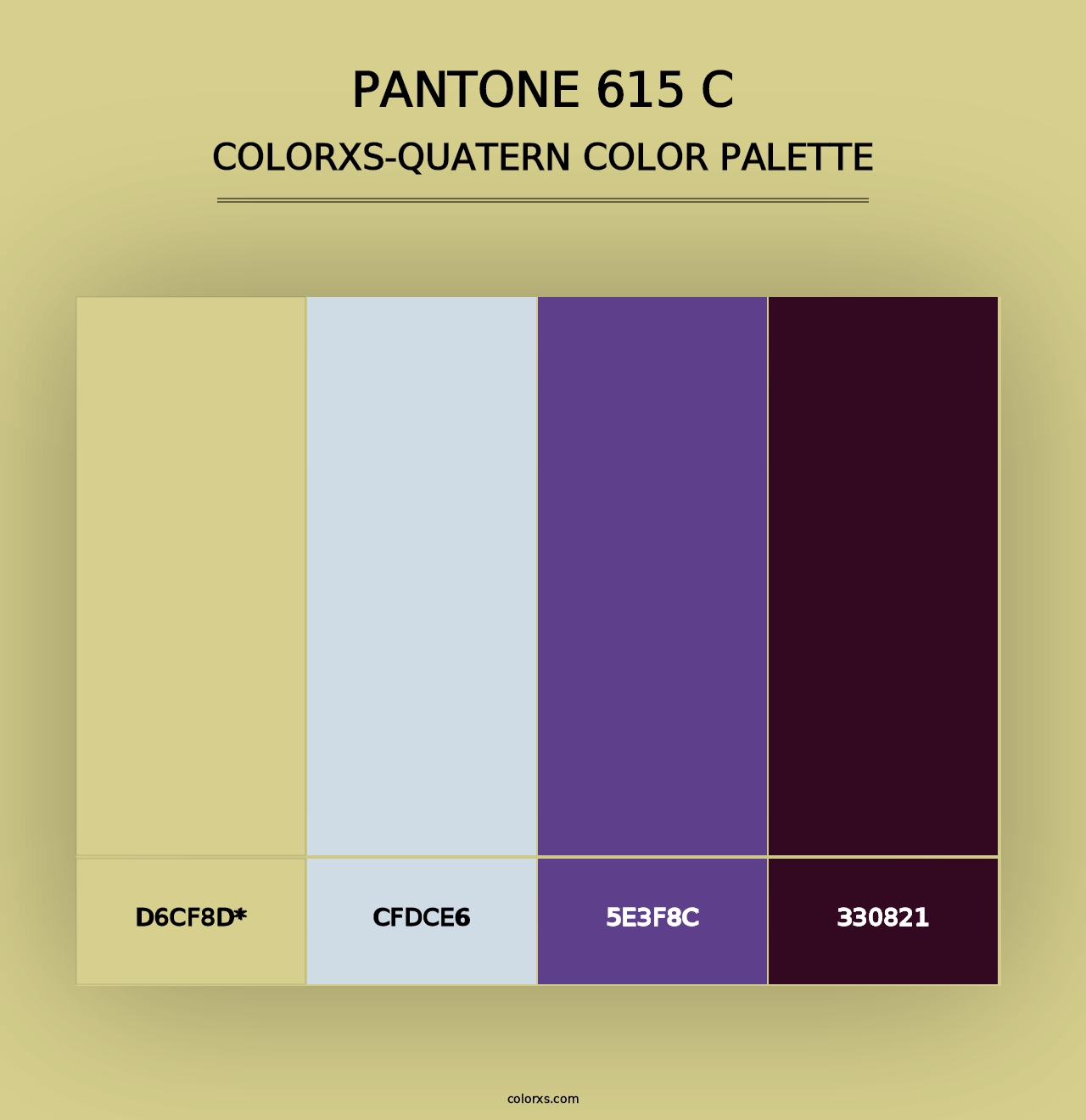 PANTONE 615 C - Colorxs Quad Palette