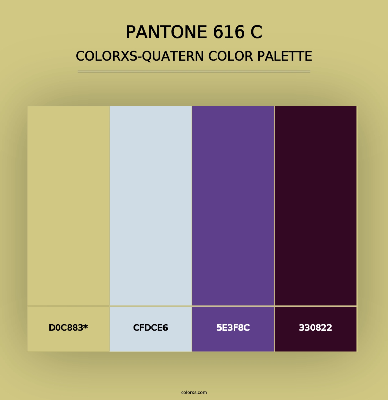 PANTONE 616 C - Colorxs Quad Palette