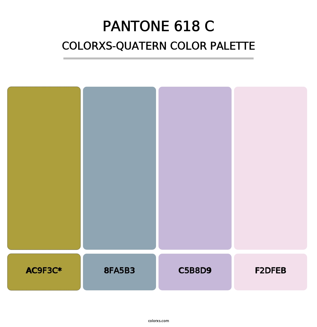 PANTONE 618 C - Colorxs Quad Palette