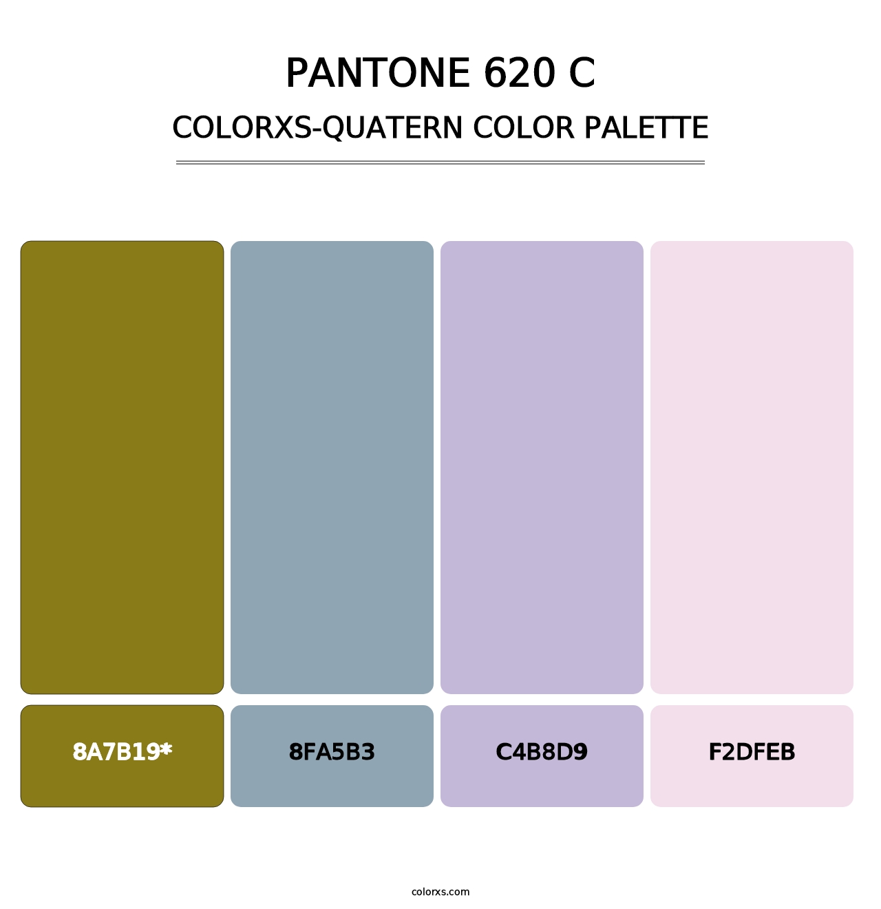 PANTONE 620 C - Colorxs Quad Palette