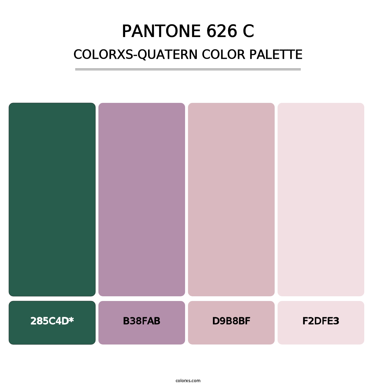 PANTONE 626 C - Colorxs Quad Palette