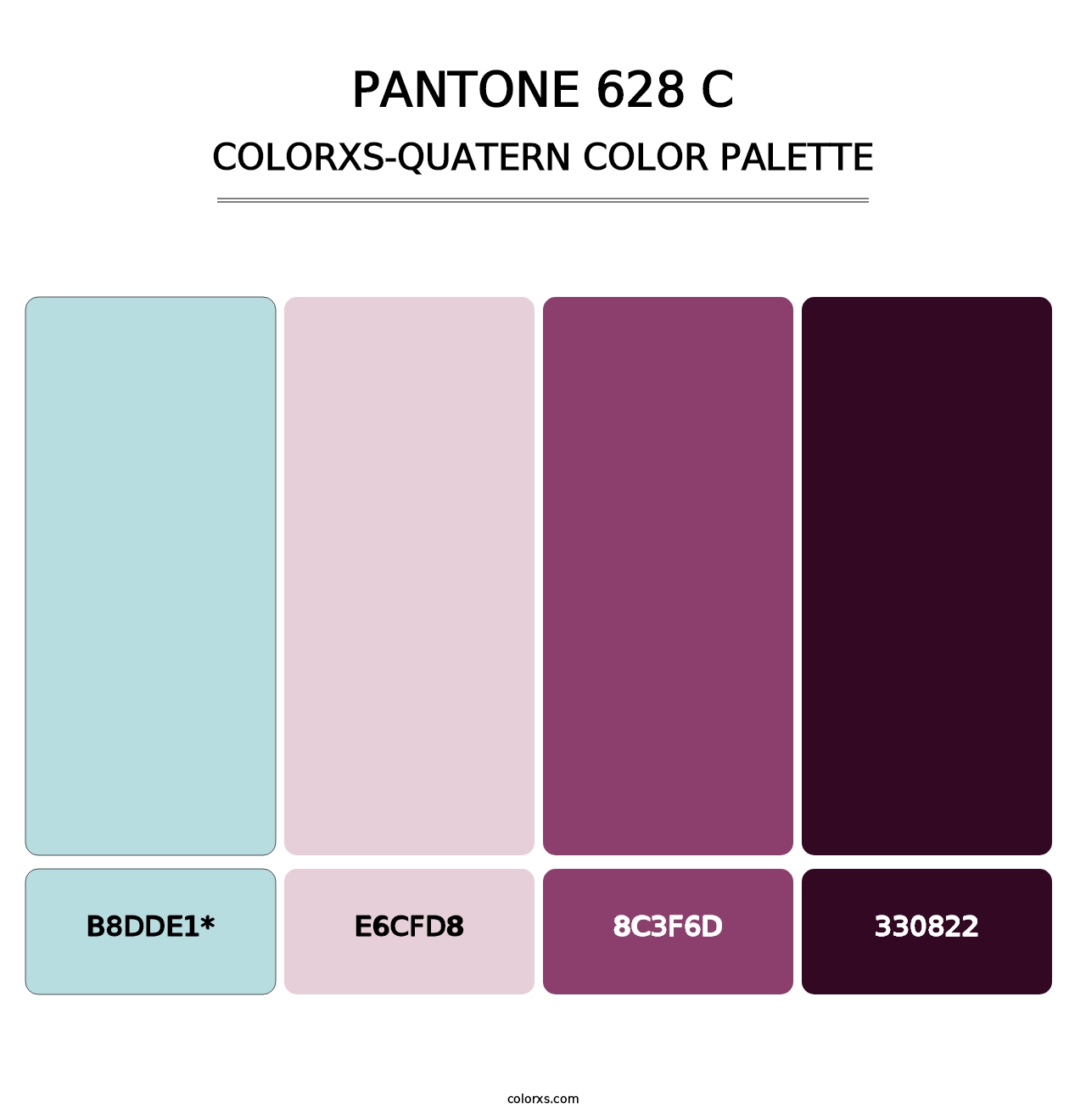 PANTONE 628 C - Colorxs Quad Palette