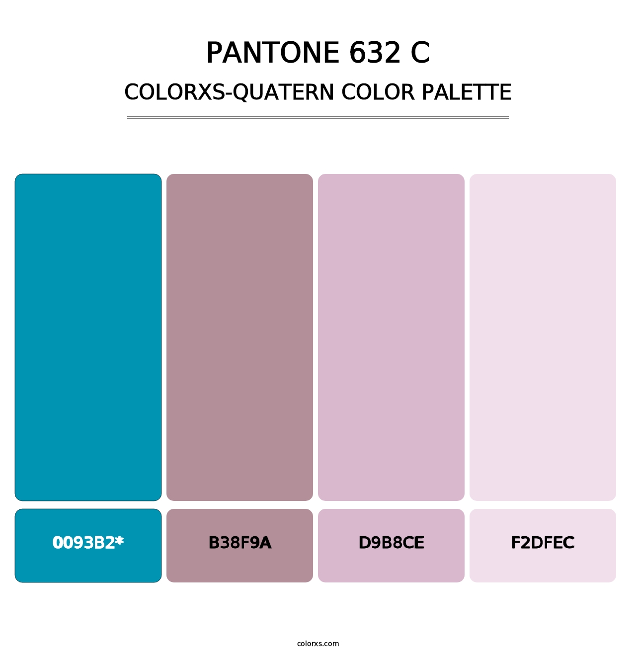 PANTONE 632 C - Colorxs Quad Palette