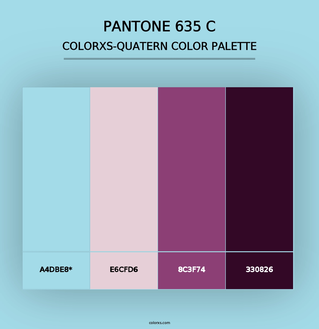 PANTONE 635 C - Colorxs Quad Palette