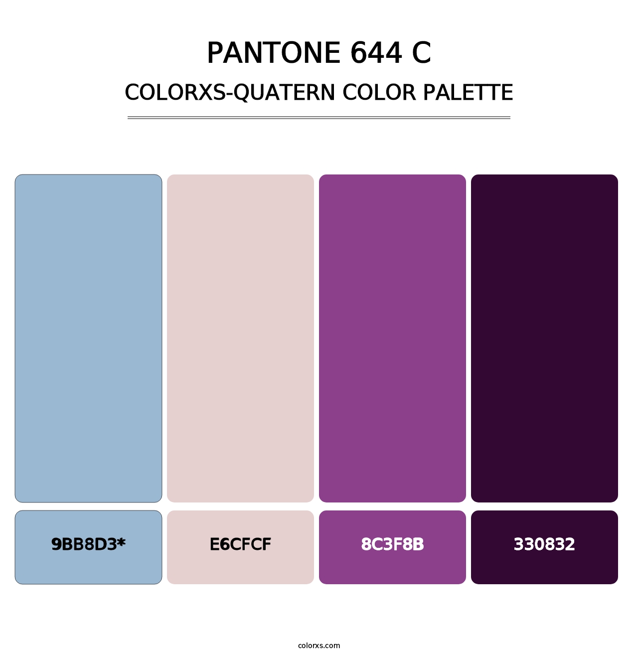 PANTONE 644 C - Colorxs Quad Palette