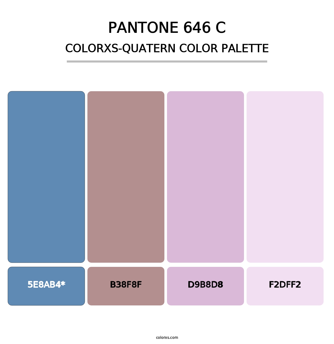 PANTONE 646 C - Colorxs Quad Palette