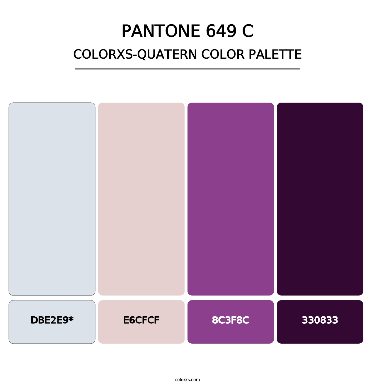 PANTONE 649 C - Colorxs Quad Palette