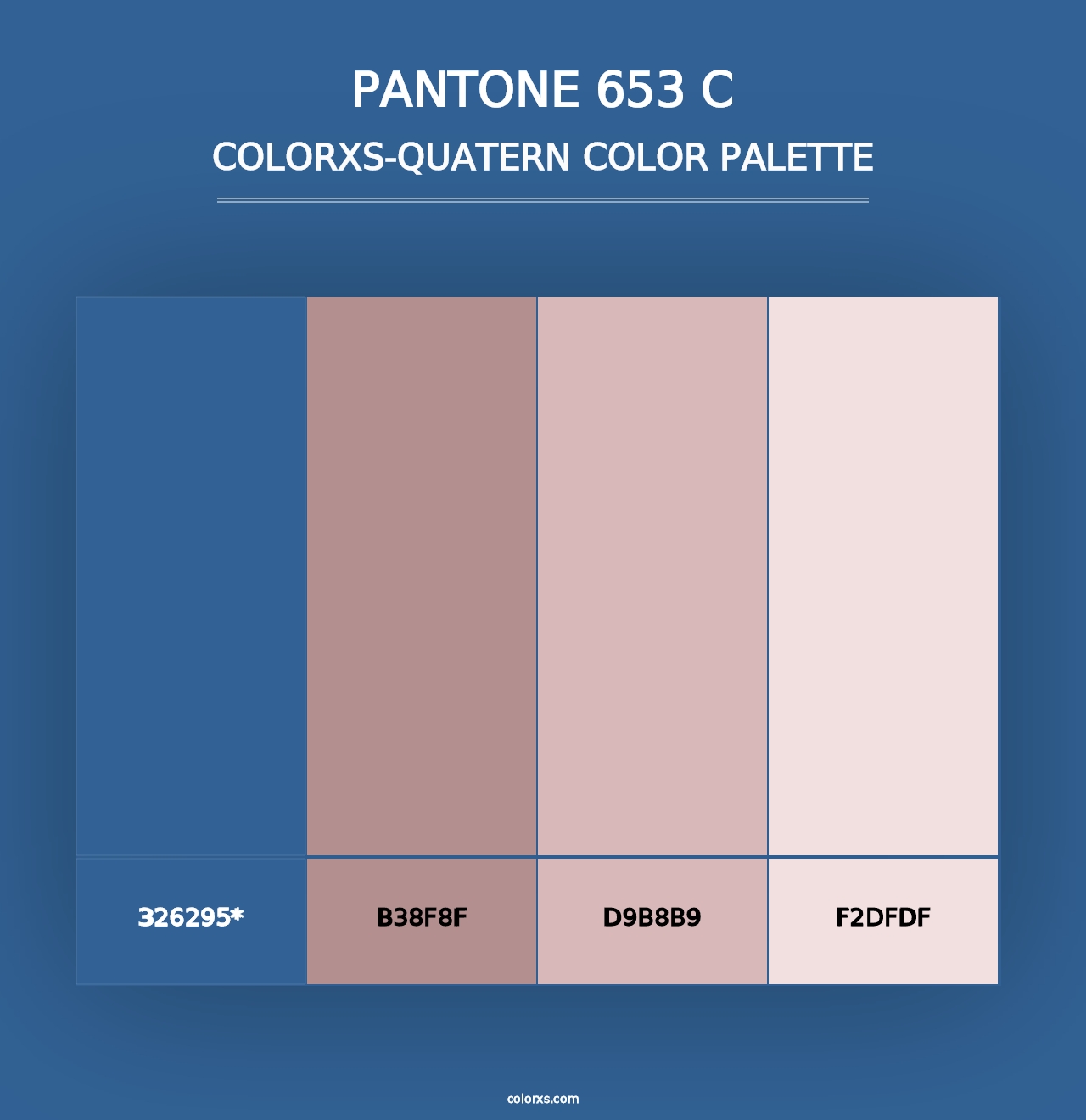 PANTONE 653 C - Colorxs Quad Palette