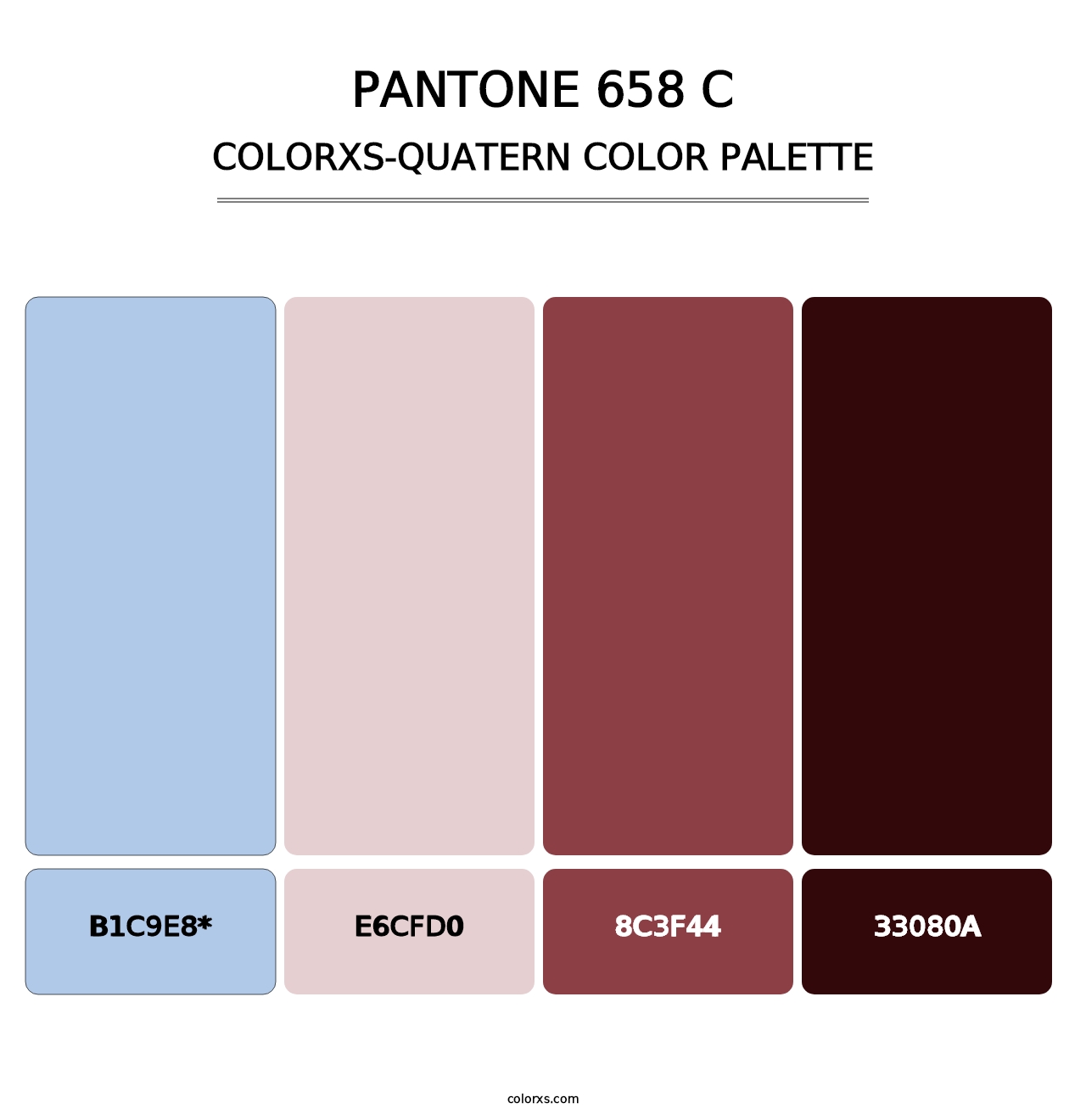 PANTONE 658 C - Colorxs Quad Palette