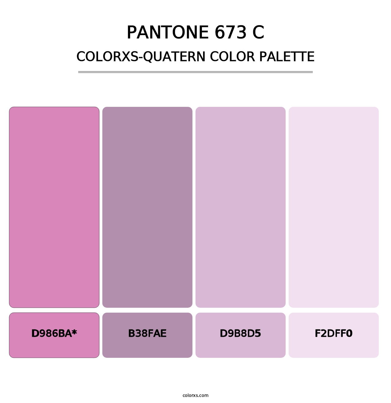 PANTONE 673 C - Colorxs Quad Palette