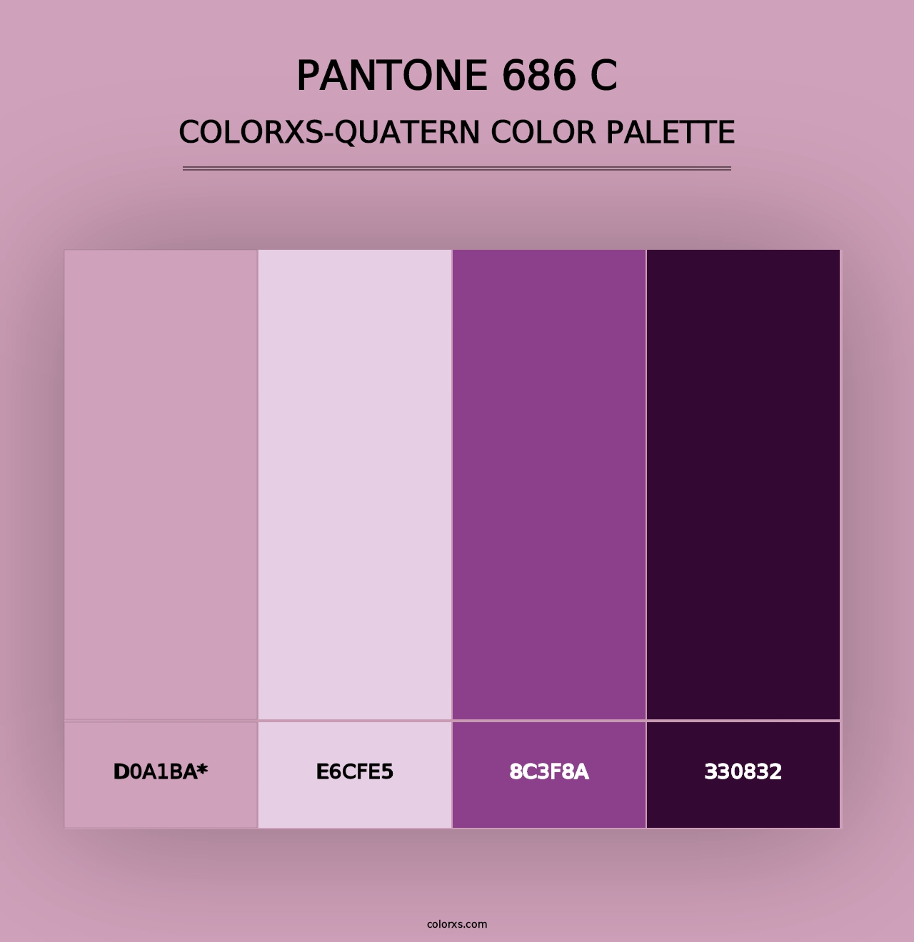 PANTONE 686 C - Colorxs Quad Palette