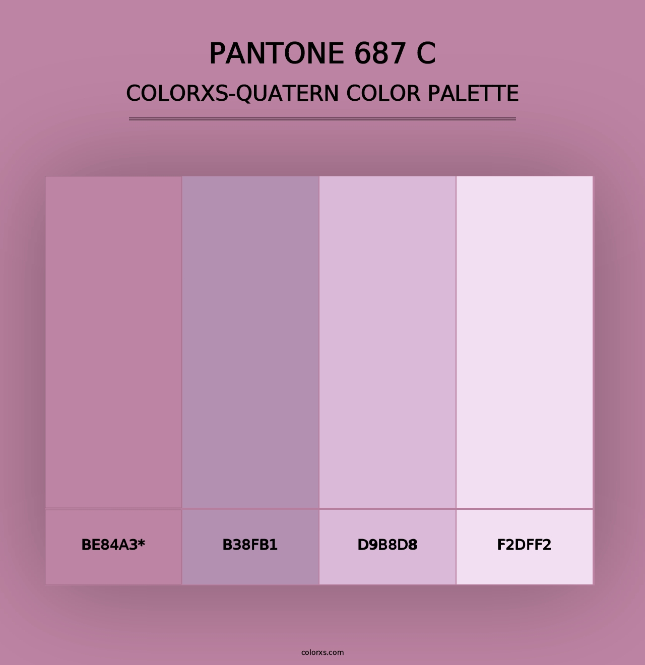 PANTONE 687 C - Colorxs Quad Palette