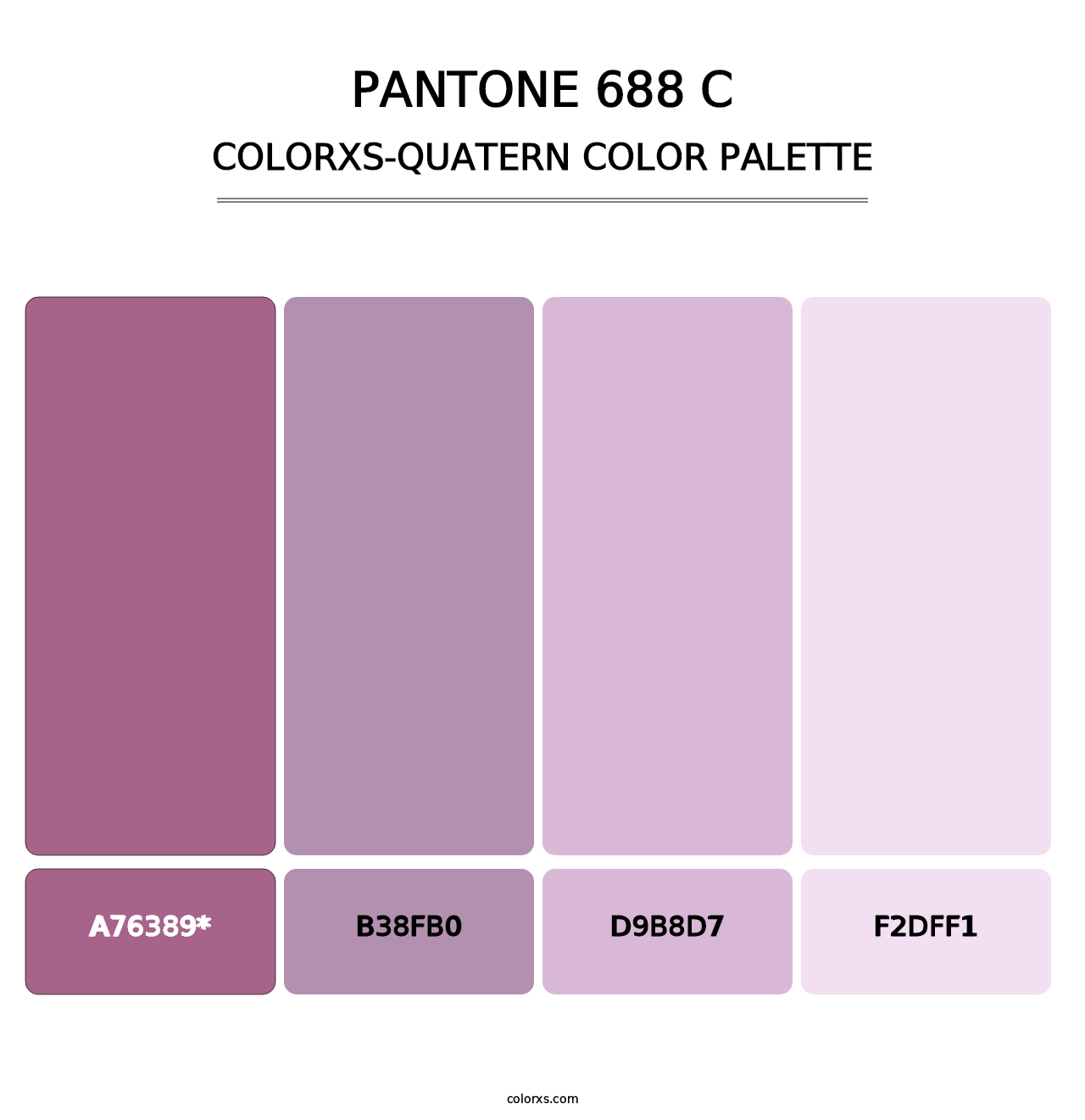 PANTONE 688 C - Colorxs Quad Palette