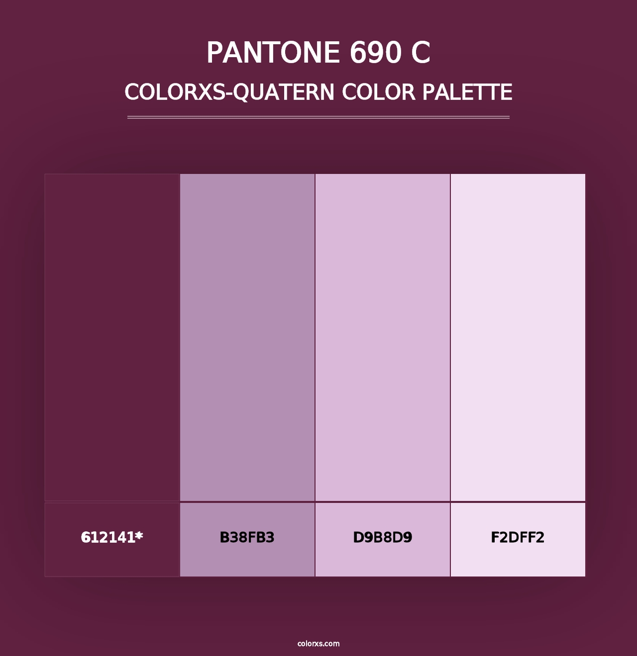 PANTONE 690 C - Colorxs Quad Palette