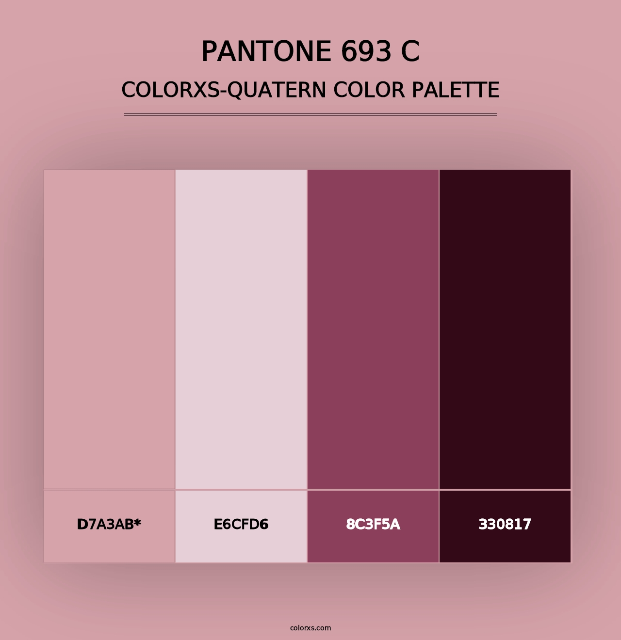 PANTONE 693 C - Colorxs Quad Palette