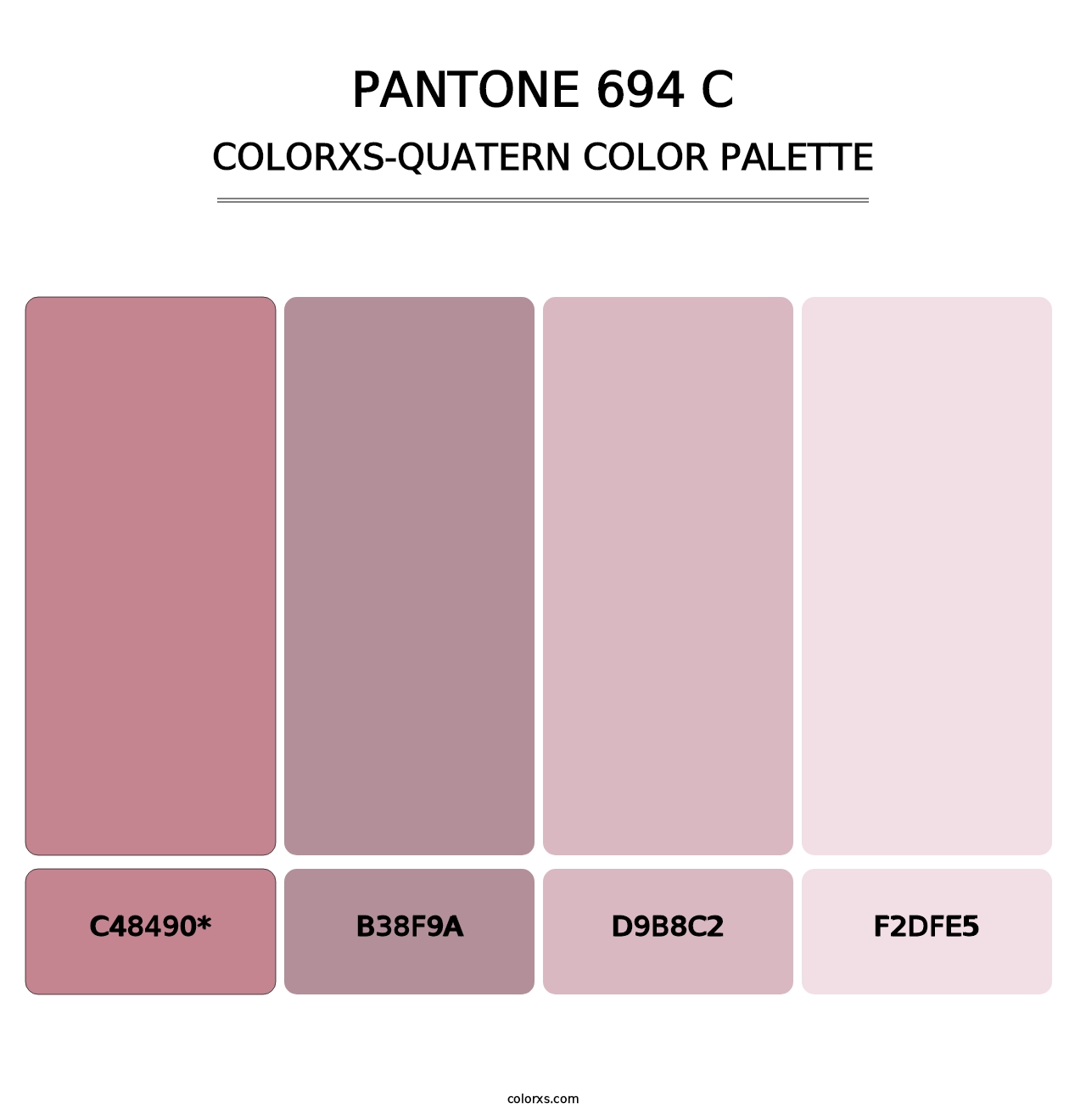 PANTONE 694 C - Colorxs Quad Palette