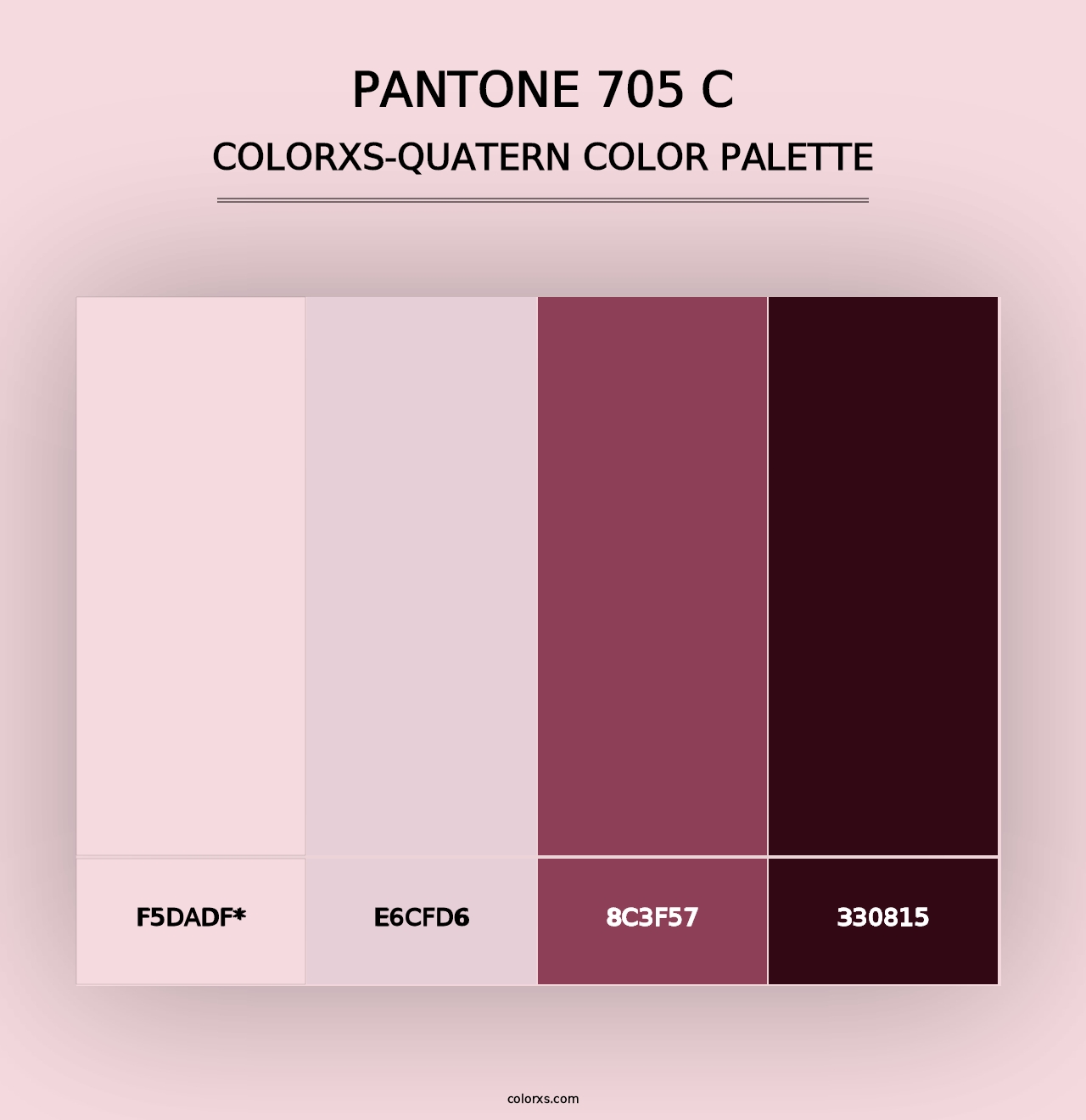 PANTONE 705 C - Colorxs Quad Palette