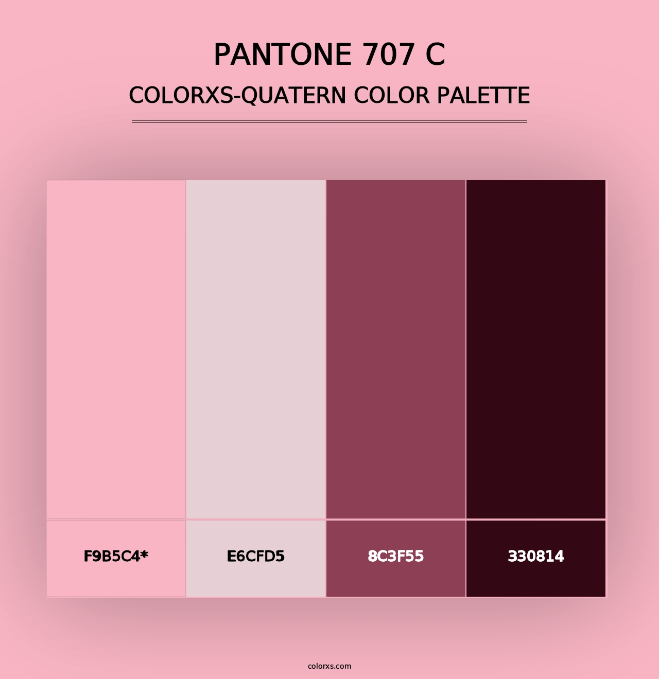 PANTONE 707 C - Colorxs Quad Palette