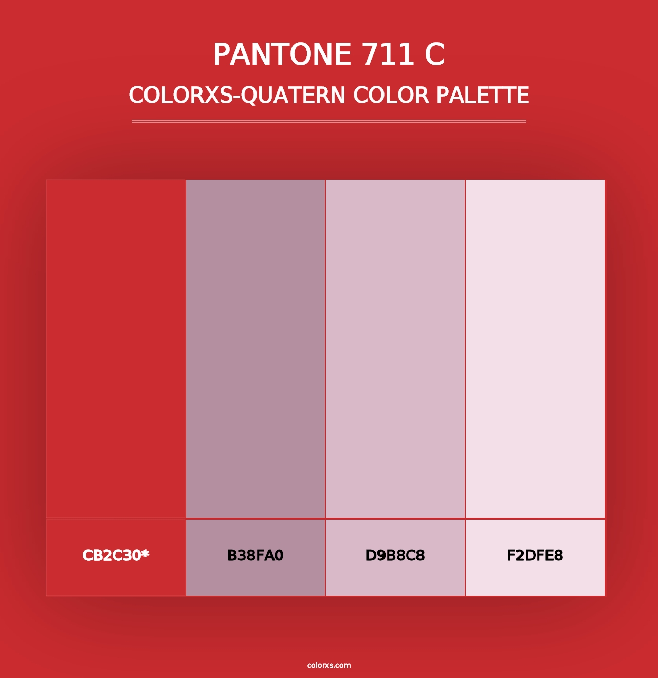 PANTONE 711 C - Colorxs Quad Palette