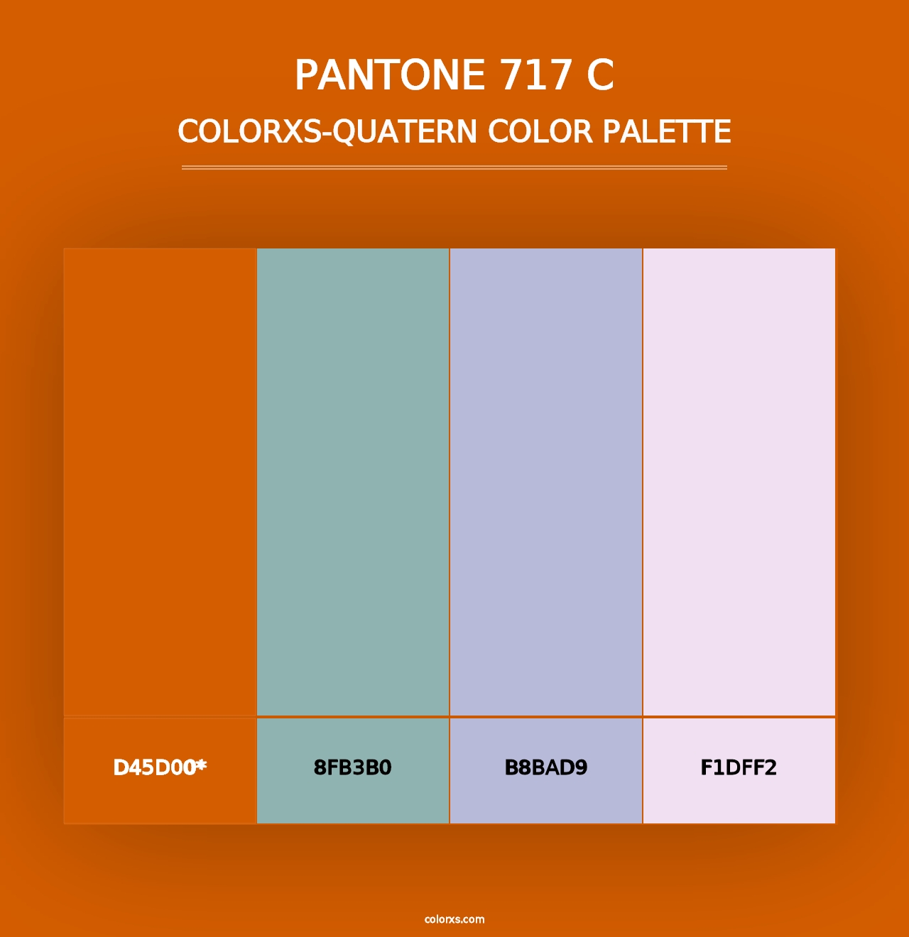 PANTONE 717 C - Colorxs Quad Palette