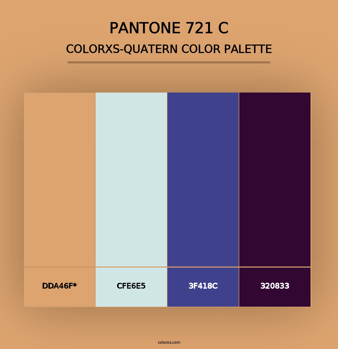 PANTONE 721 C - Colorxs Quad Palette