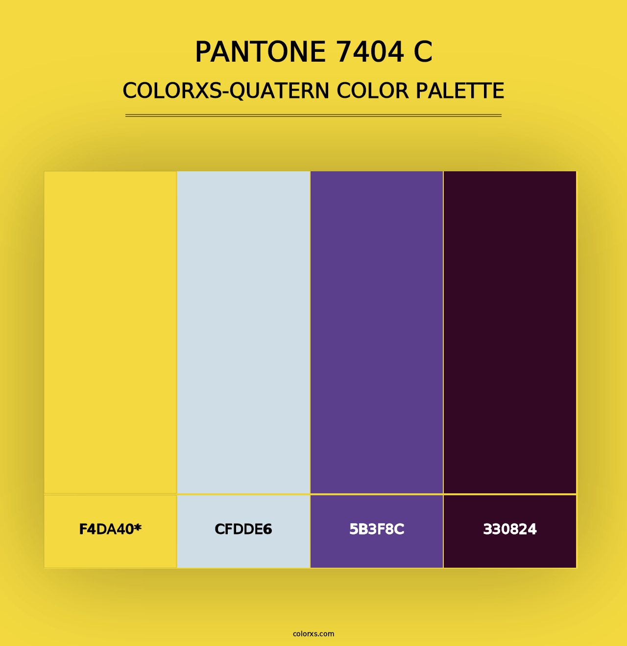 PANTONE 7404 C - Colorxs Quad Palette