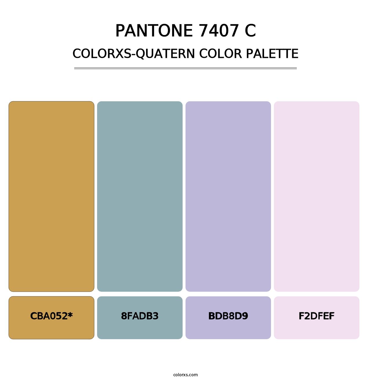 PANTONE 7407 C - Colorxs Quad Palette