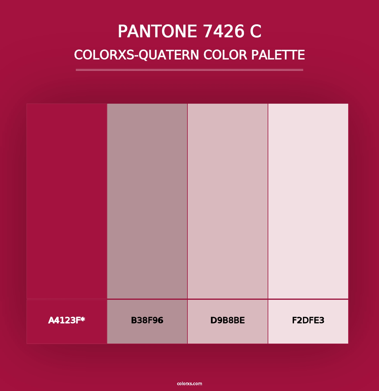 PANTONE 7426 C - Colorxs Quad Palette