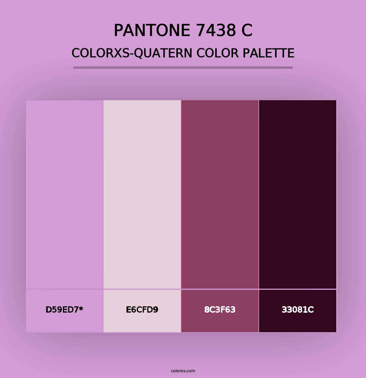 PANTONE 7438 C - Colorxs Quad Palette