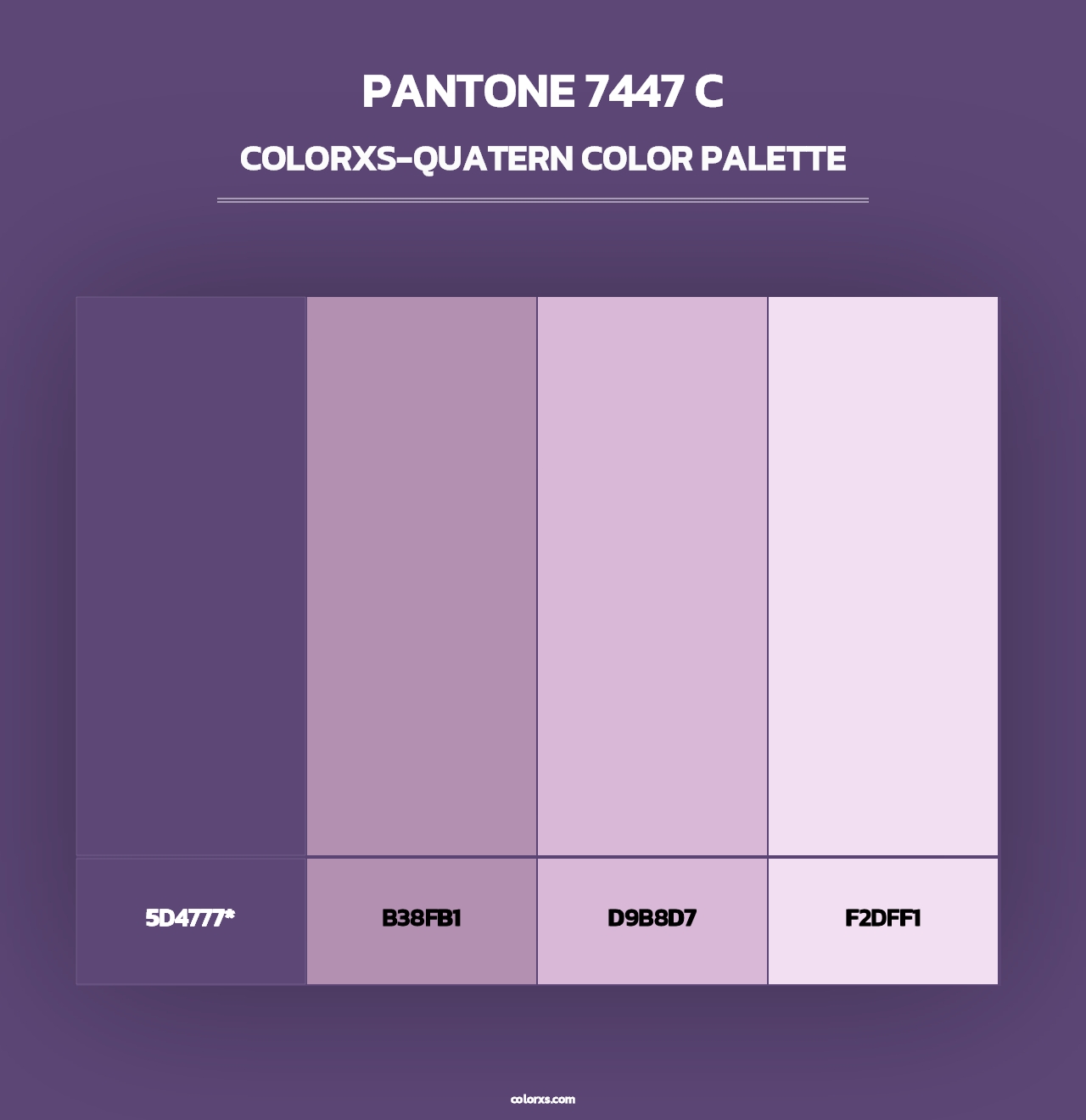 PANTONE 7447 C - Colorxs Quad Palette