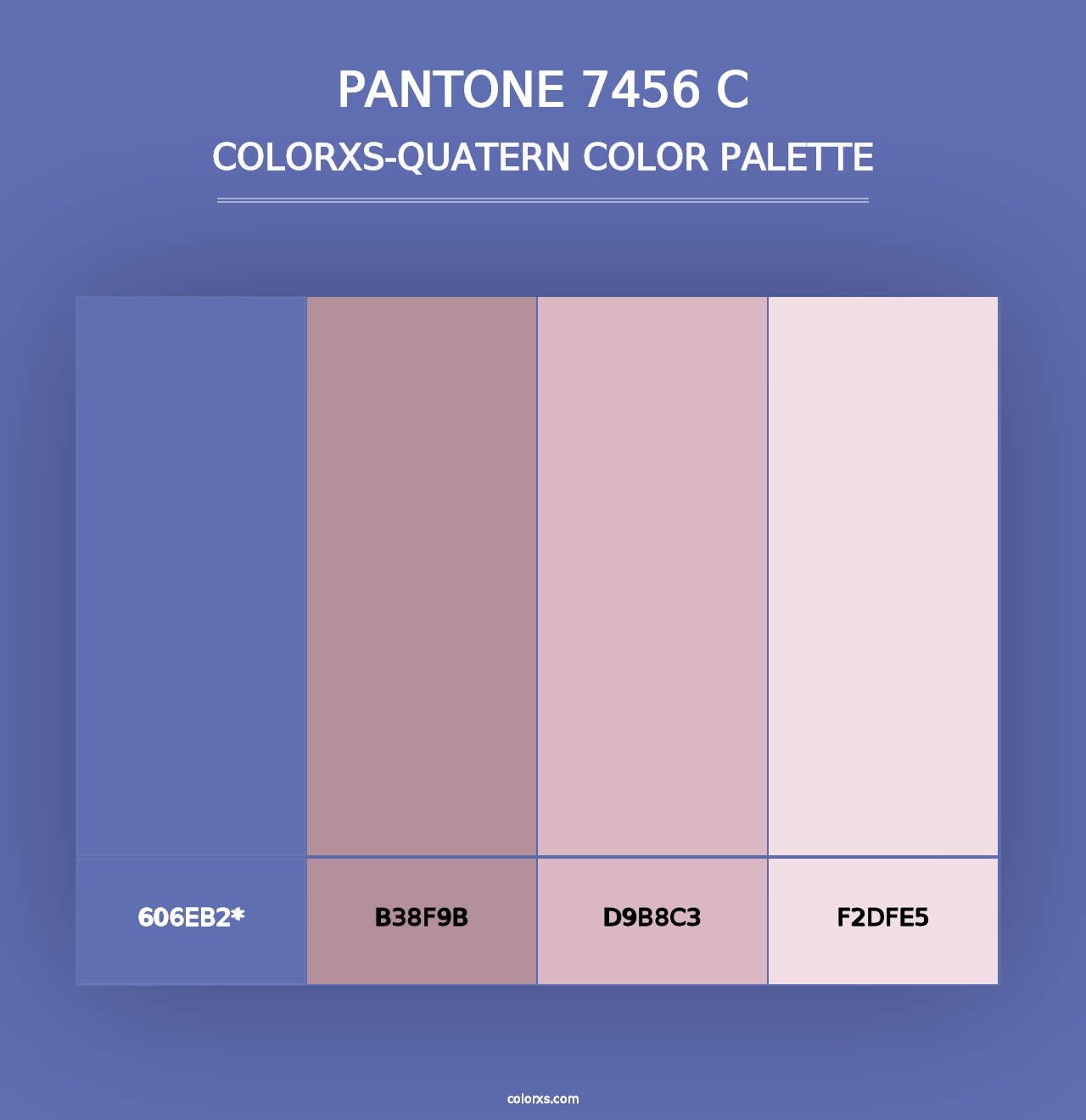 PANTONE 7456 C - Colorxs Quad Palette