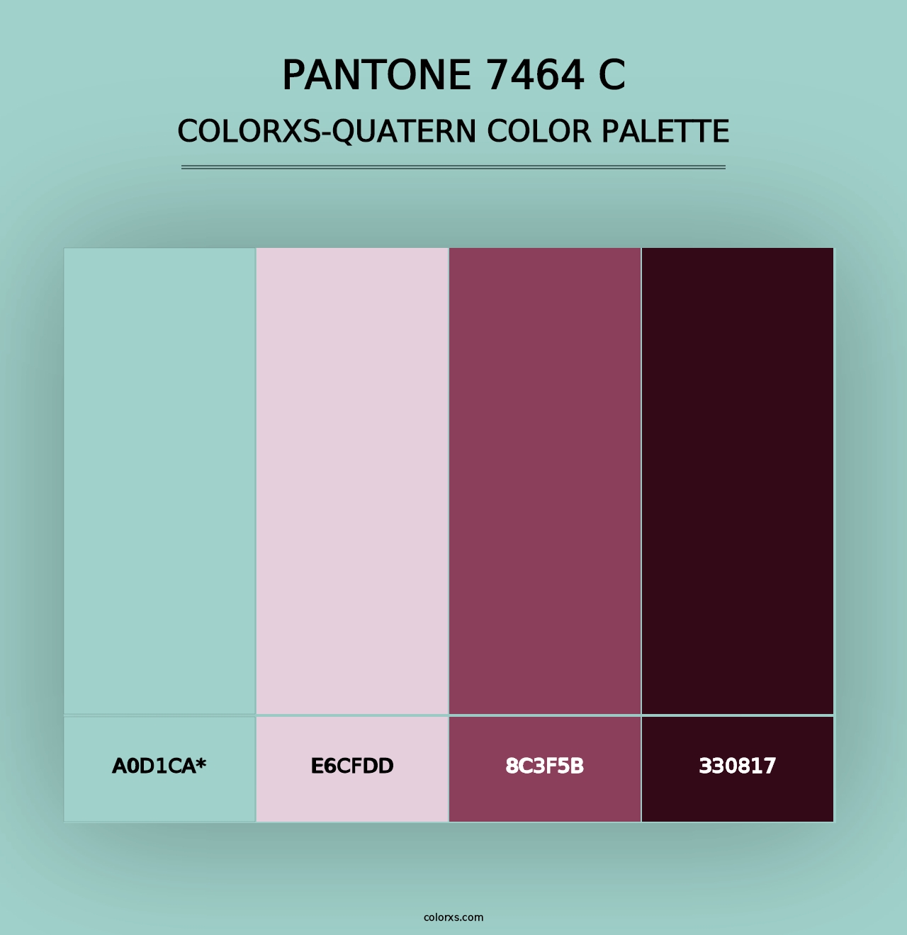 PANTONE 7464 C - Colorxs Quad Palette