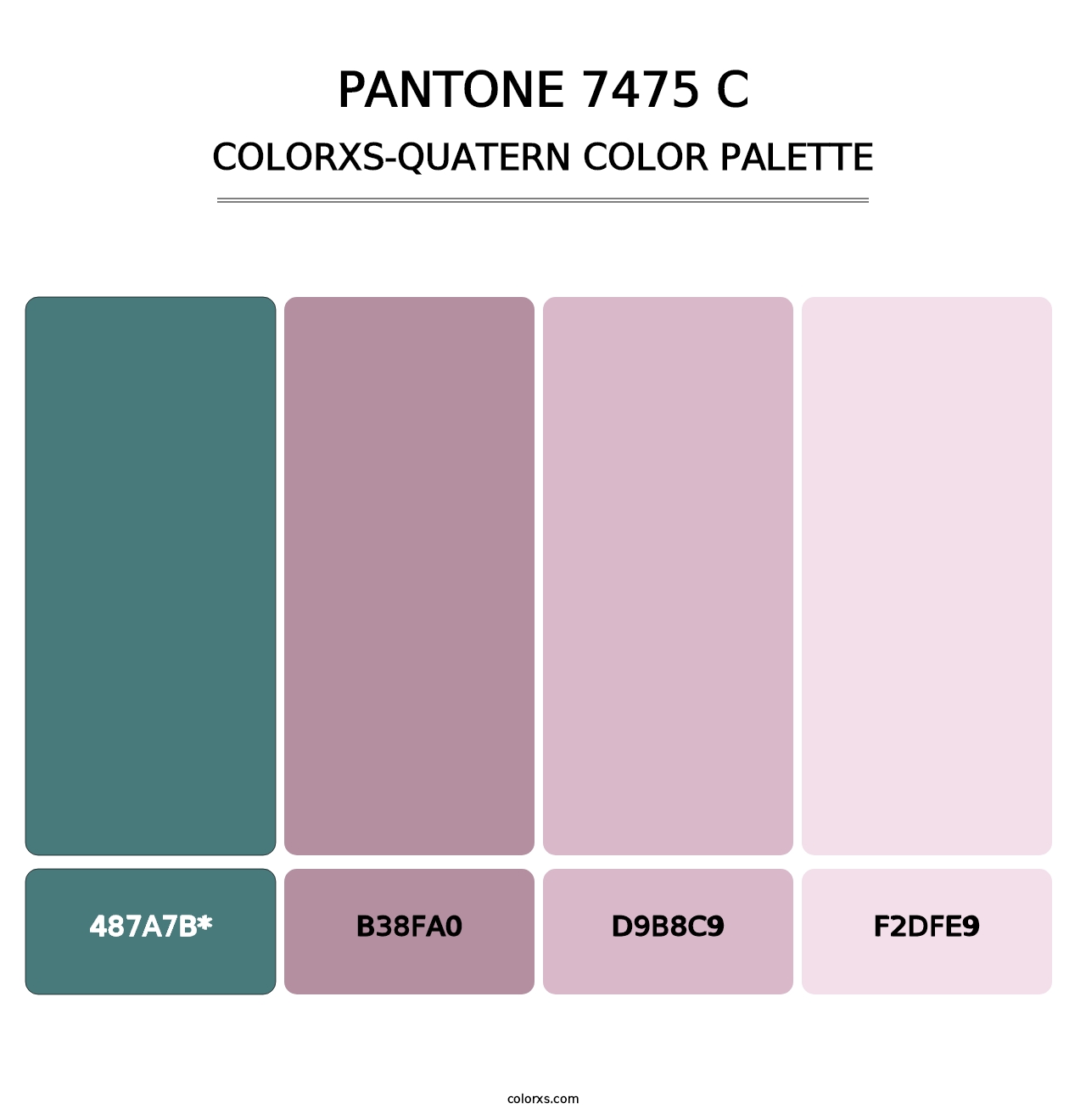 PANTONE 7475 C - Colorxs Quad Palette