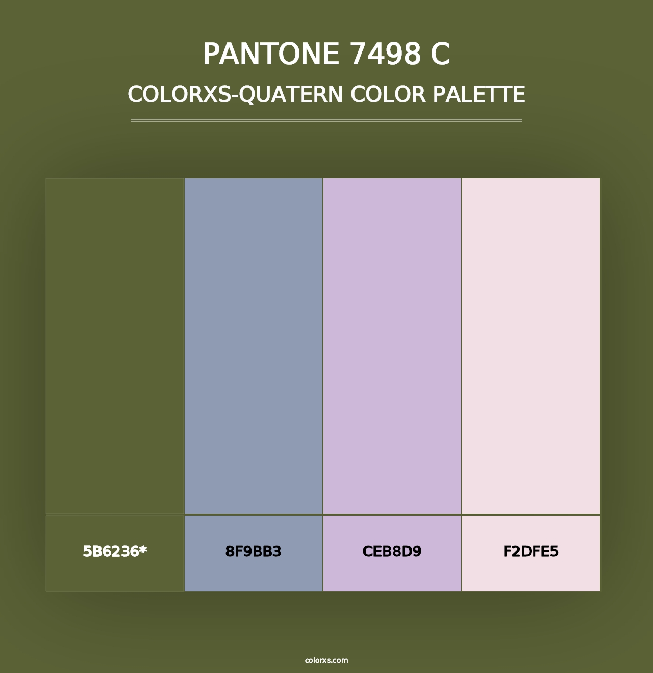 PANTONE 7498 C - Colorxs Quad Palette