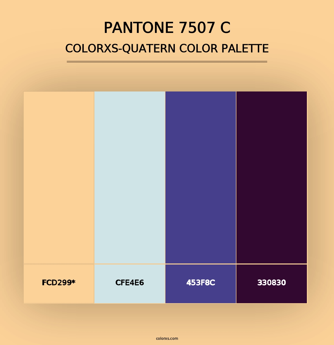 PANTONE 7507 C - Colorxs Quad Palette