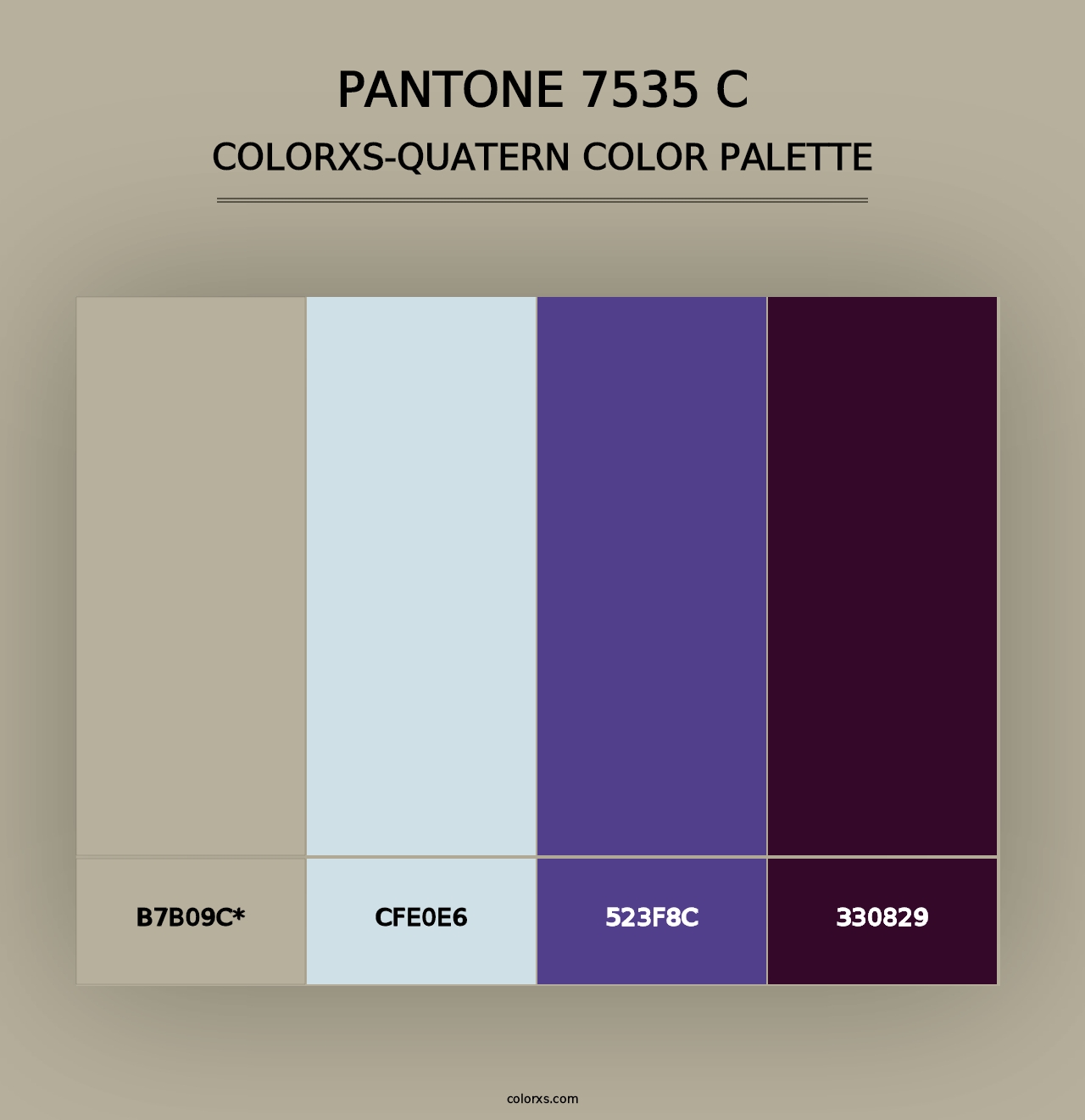 PANTONE 7535 C - Colorxs Quad Palette