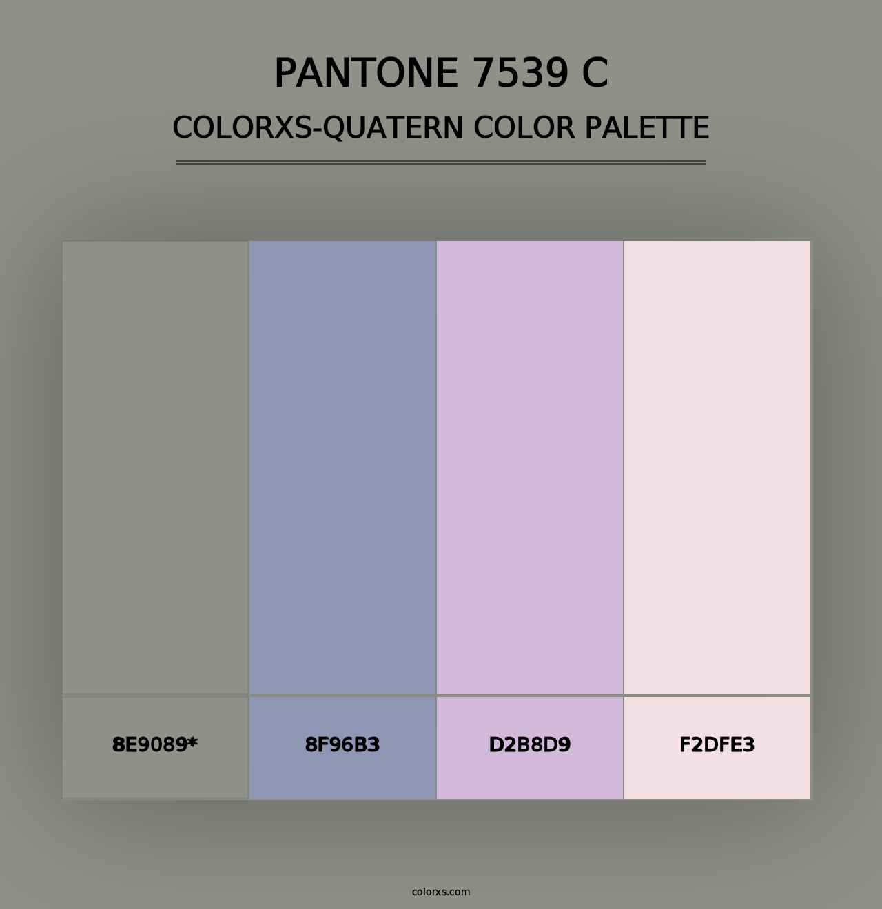 PANTONE 7539 C - Colorxs Quad Palette