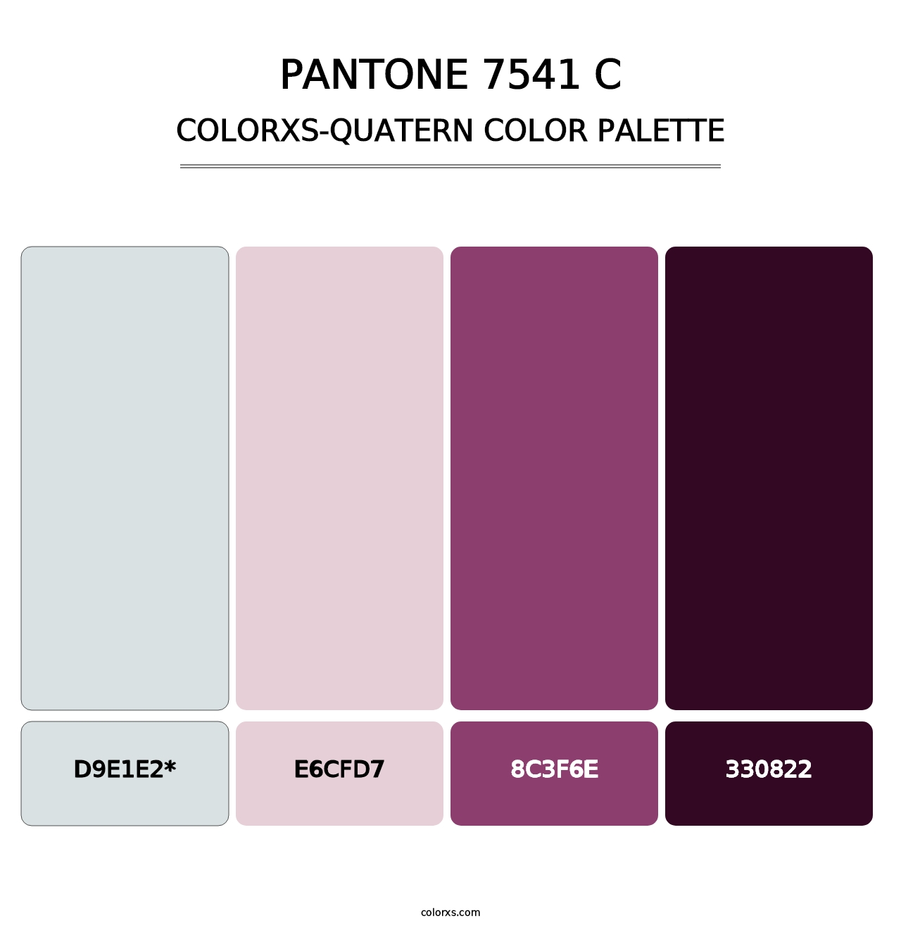 PANTONE 7541 C - Colorxs Quad Palette