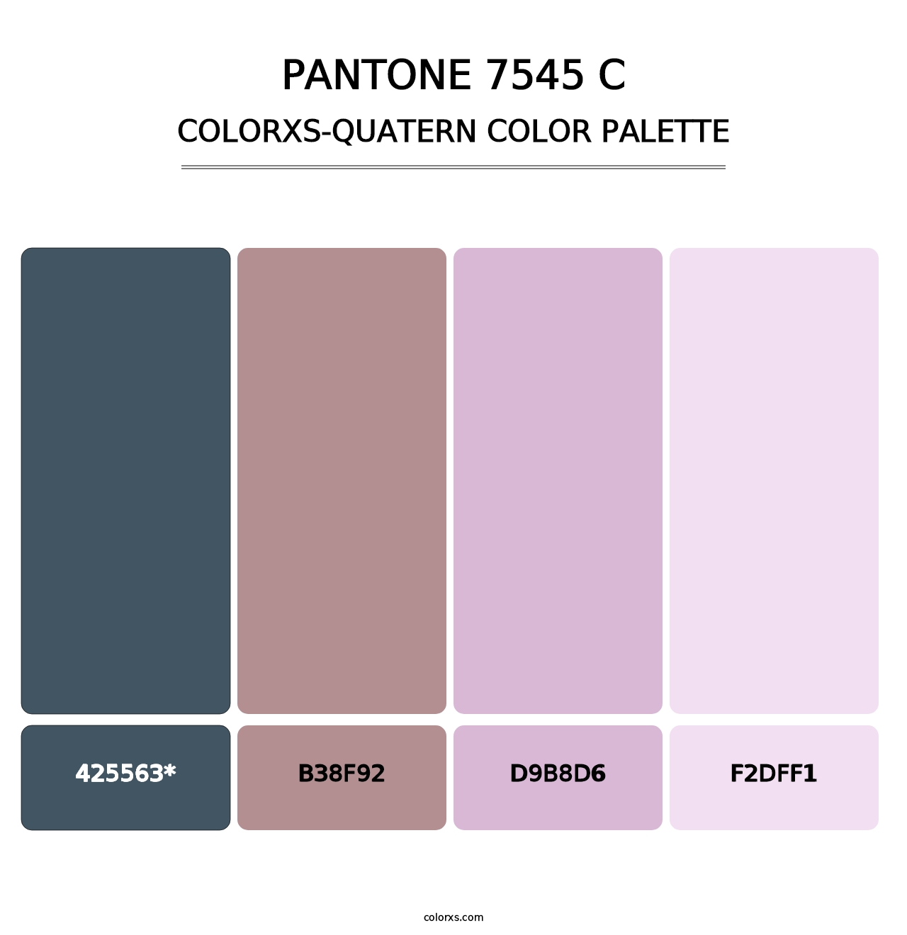 PANTONE 7545 C - Colorxs Quad Palette