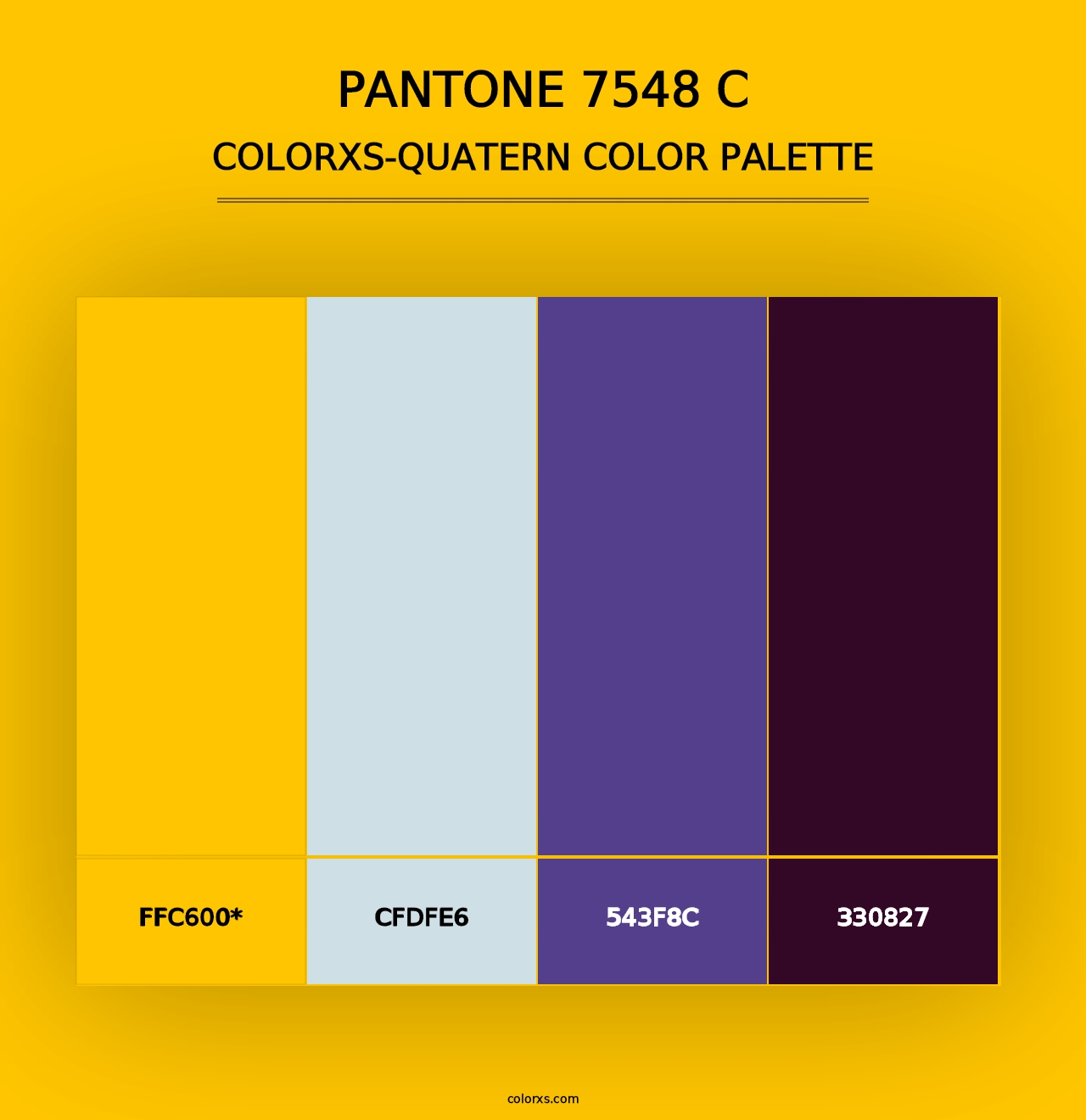 PANTONE 7548 C - Colorxs Quad Palette