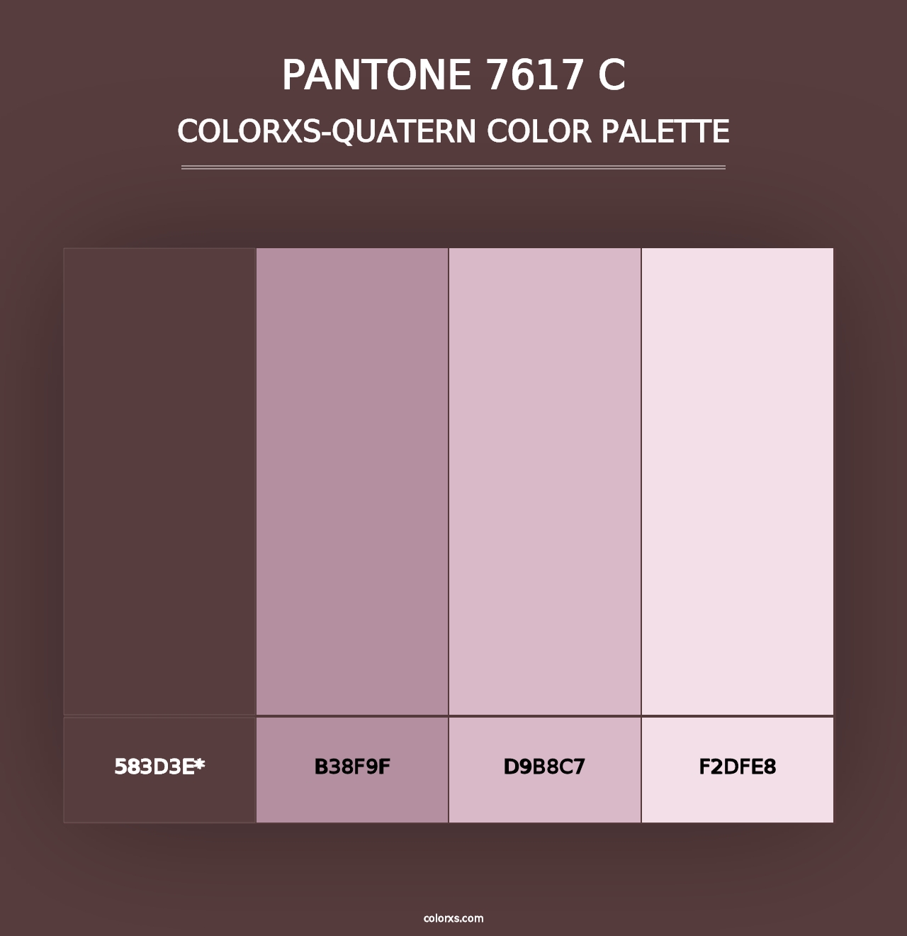 PANTONE 7617 C - Colorxs Quad Palette