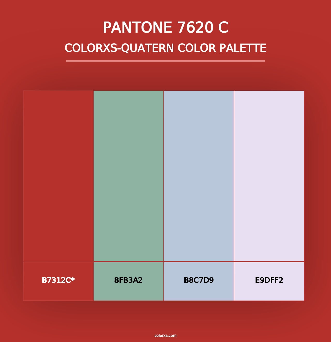 PANTONE 7620 C - Colorxs Quad Palette