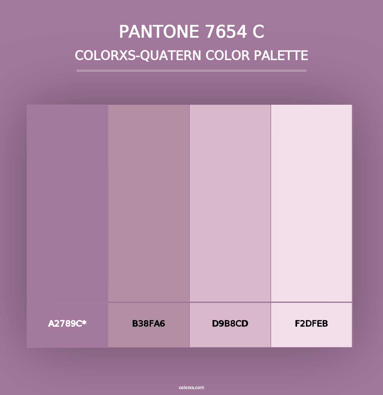 PANTONE 7654 C - Colorxs Quad Palette