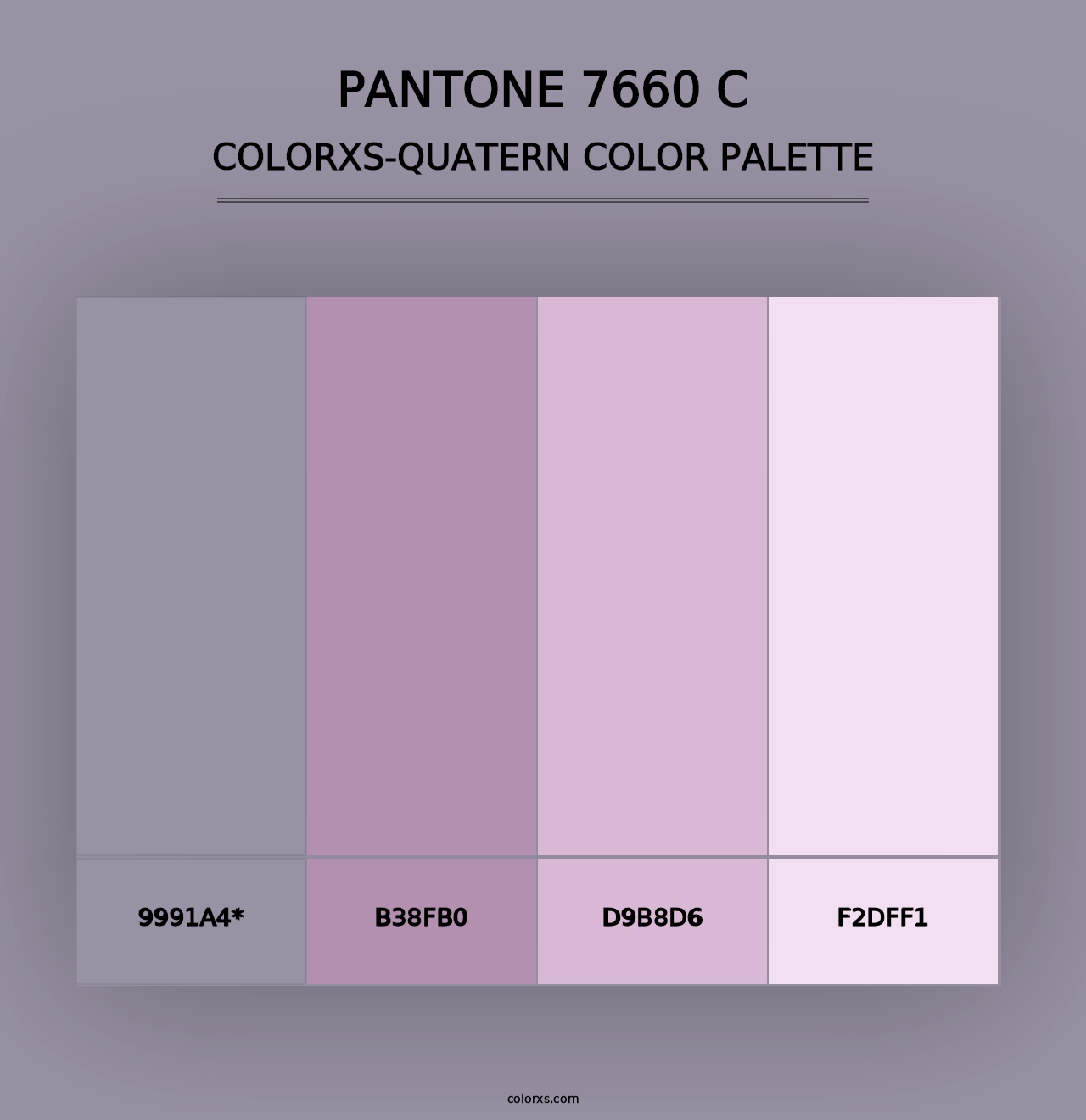 PANTONE 7660 C - Colorxs Quad Palette