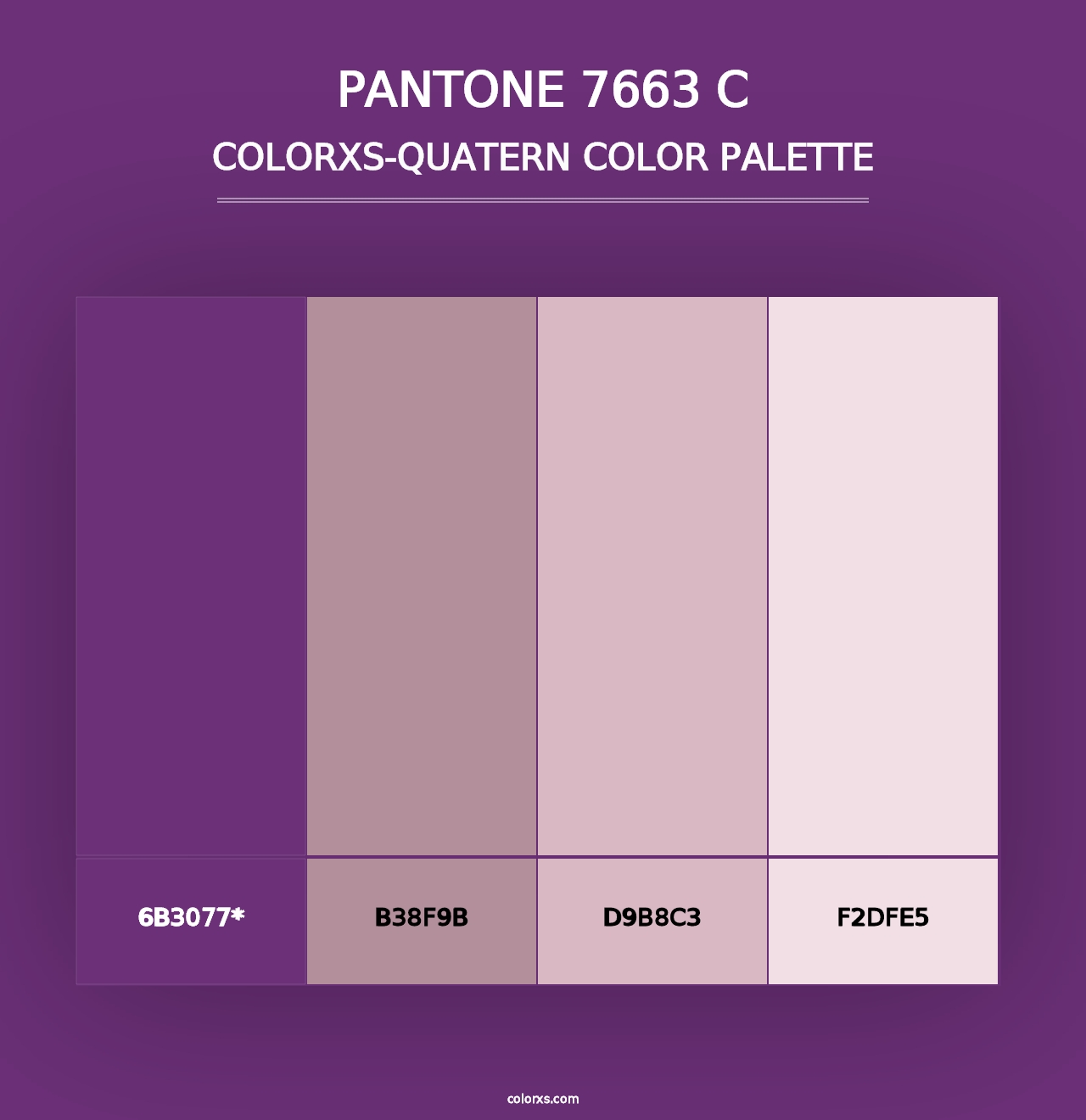 PANTONE 7663 C - Colorxs Quad Palette