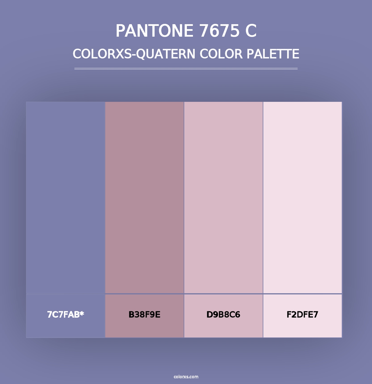 PANTONE 7675 C - Colorxs Quad Palette