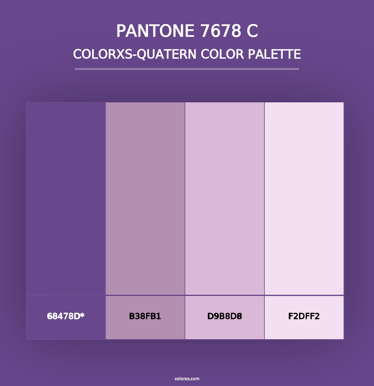 PANTONE 7678 C - Colorxs Quad Palette