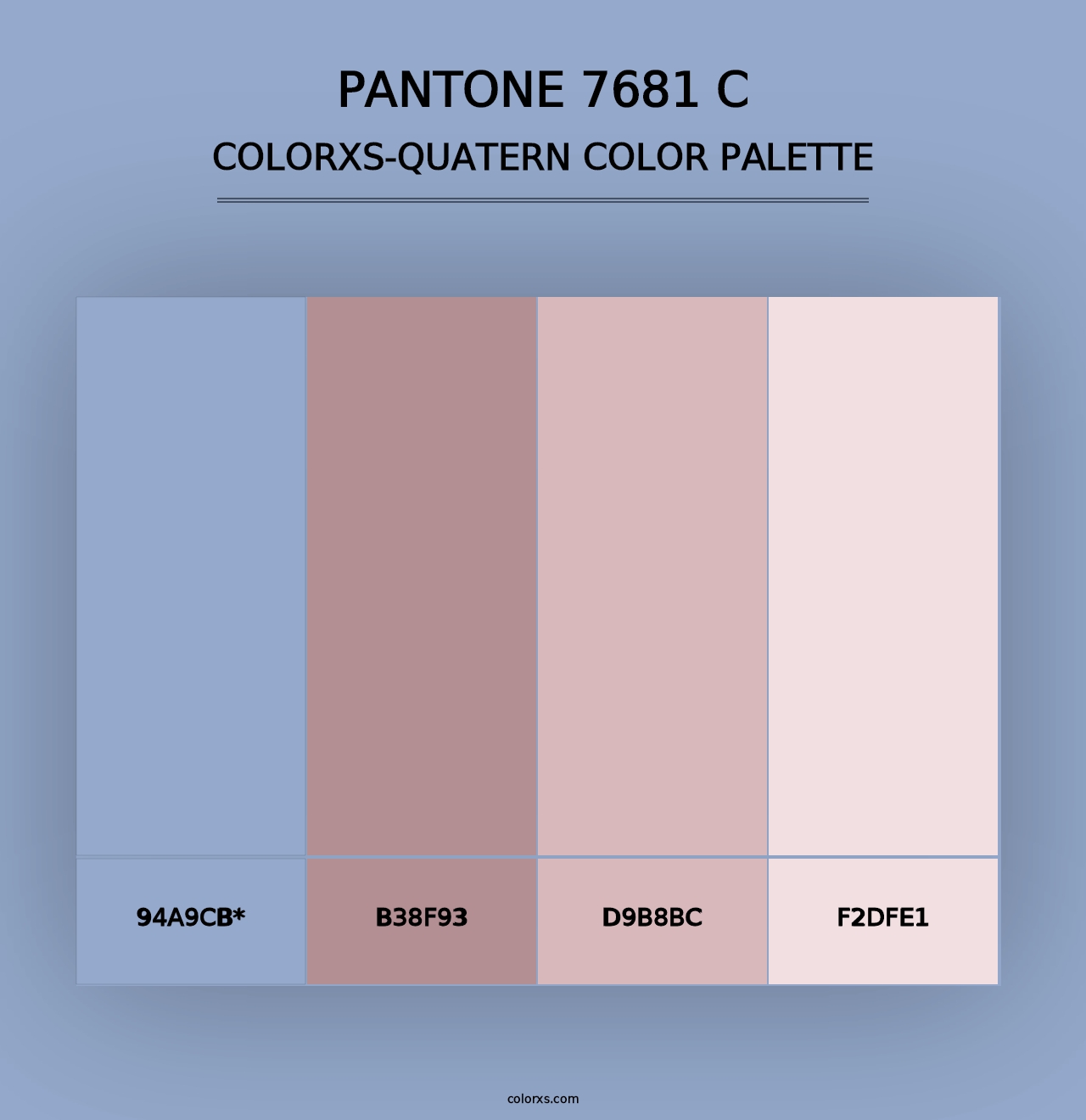 PANTONE 7681 C - Colorxs Quad Palette