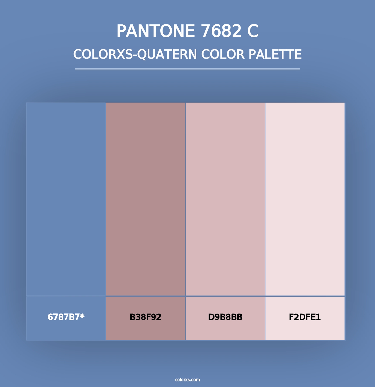 PANTONE 7682 C - Colorxs Quad Palette