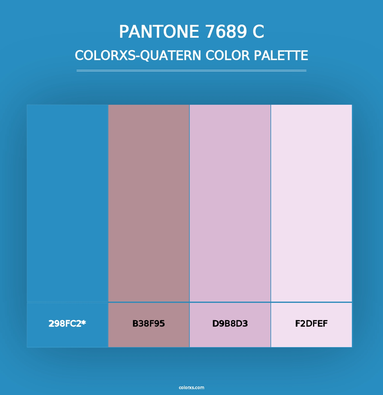 PANTONE 7689 C - Colorxs Quad Palette